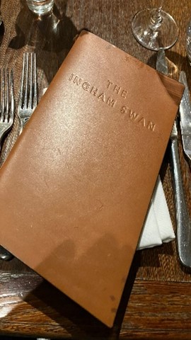 A restaurant menu