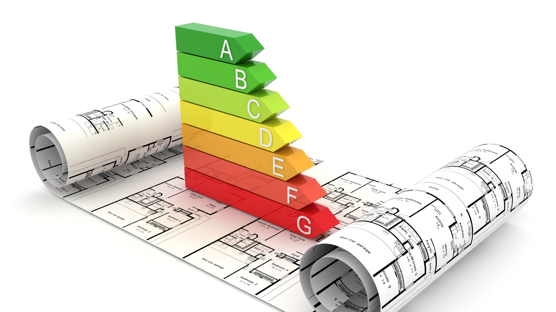 An energy efficiency scale on building plans