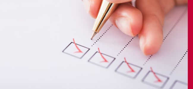 Make a checklist for planning your next role